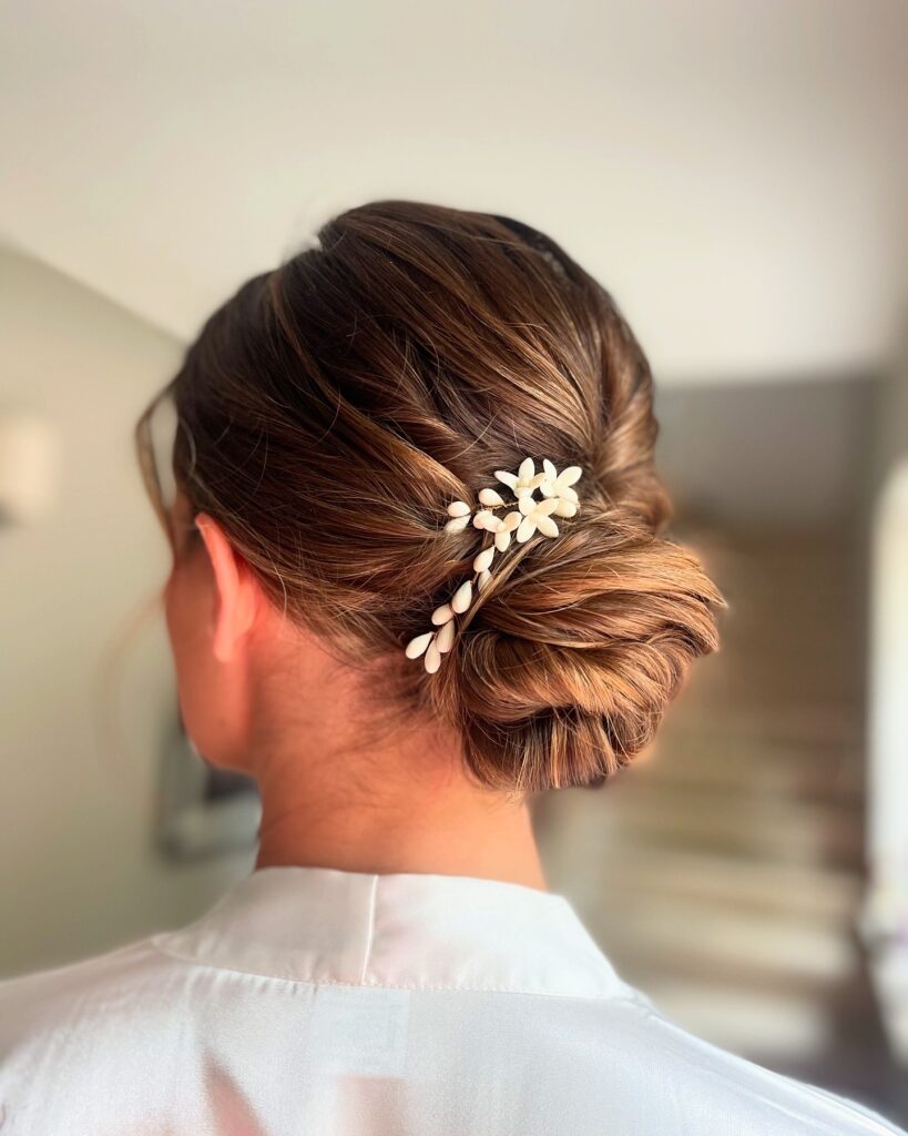 Chignon pour un mariage